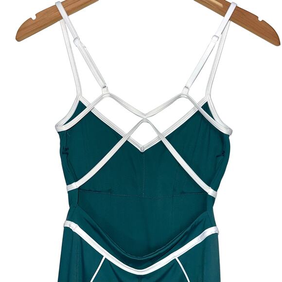 Yllw The Label Breathe Green Short Onesie Romper Size Medium - Picture 8 of 16